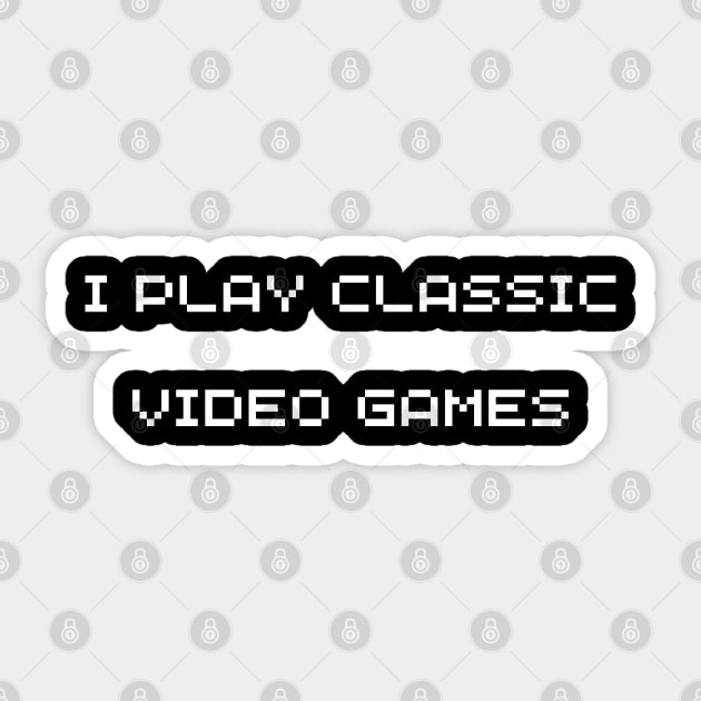 i play classic video games Sticker by mdr design